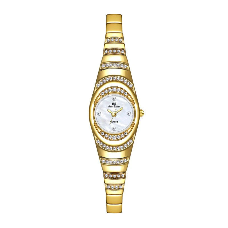 Ladies Gold Watch Diamond Wristwatch Female Fashion Bracelet Watches Women Full Diamond Watch